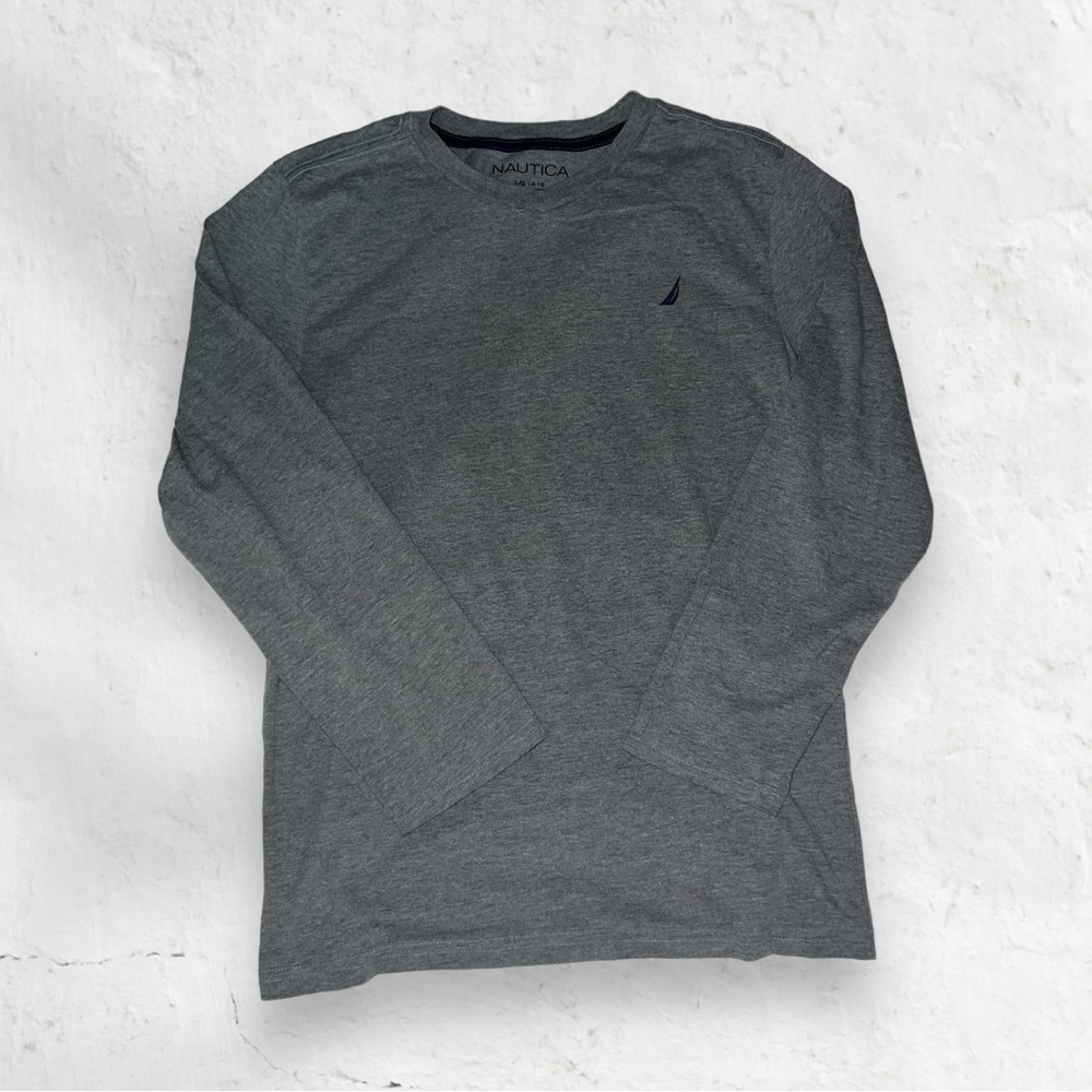 nautica grey long sleeve tee